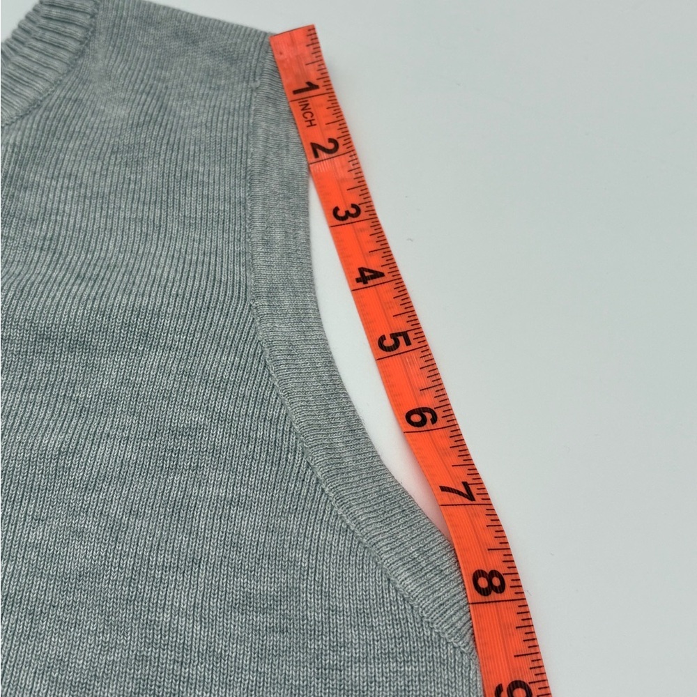 Madden Girl Gray Sleeveless Knit‎ Cardigan Sweater Vest Size S - Picture 9 of 9